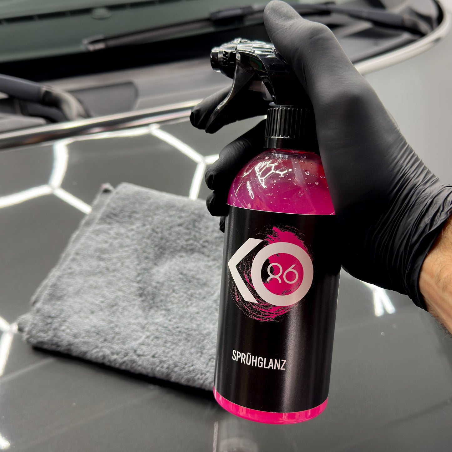 KO86 Spray Gloss 500ml Quick Paint Cleaner for all Paints